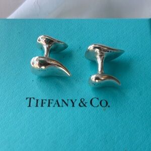 Tiffany & Co. Sterling Silver Elsa Peretti “Teardrop” Cufflinks